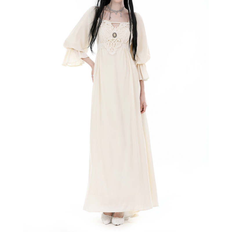 Vestido Steampunk Beige