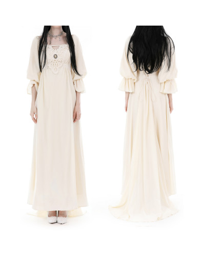 Vestido Steampunk Beige