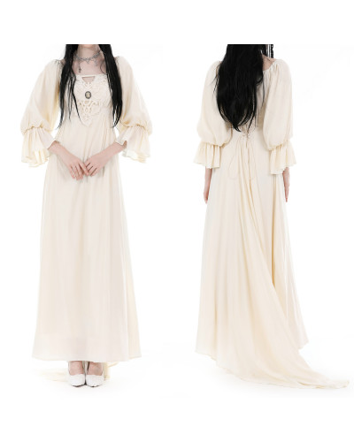 Vestido Steampunk Beige