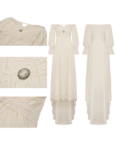 Vestido Steampunk Beige