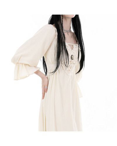 Vestido Steampunk Beige