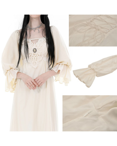 Vestido Steampunk Beige