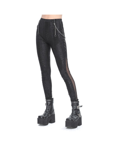 Legging Gothique avec Craînes