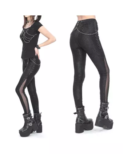 Legging avec Chaînes de la Marque Devil Fashion à 57,50 €