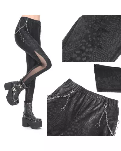 Leggings with Chains from Devil Fashion Brand at €57.50