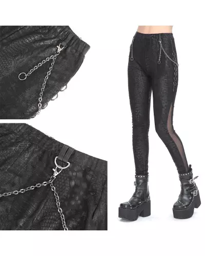 Leggings with Chains from Devil Fashion Brand at €57.50