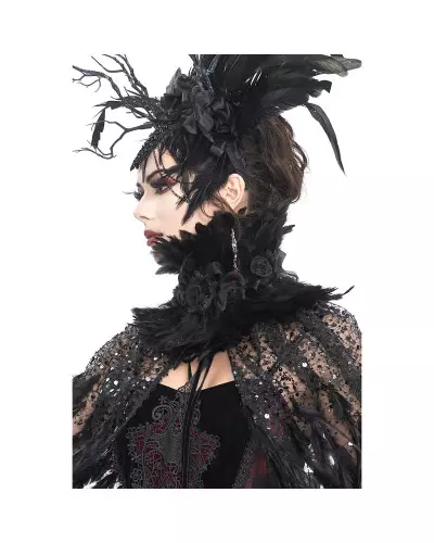 Col Unisexe avec Plumes de la Marque Devil Fashion à 45,00 €