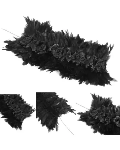 Unisex Collar with Feathers from Devil Fashion Brand at €45.00