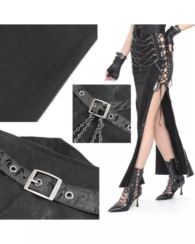 Skirt with Chains from Devil Fashion Brand at €92.50