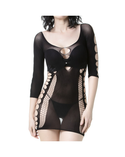 Dehnbares Gothic T-Shirt mit Löchern