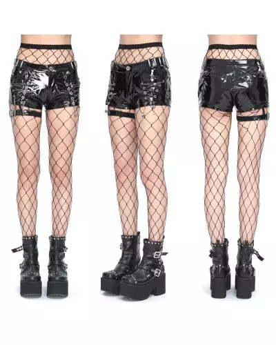 Shorts aus Kunstleder der Devil Fashion-Marke für 79,00 €