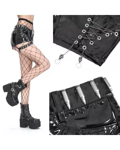 Shorts aus Kunstleder der Devil Fashion-Marke für 79,00 €