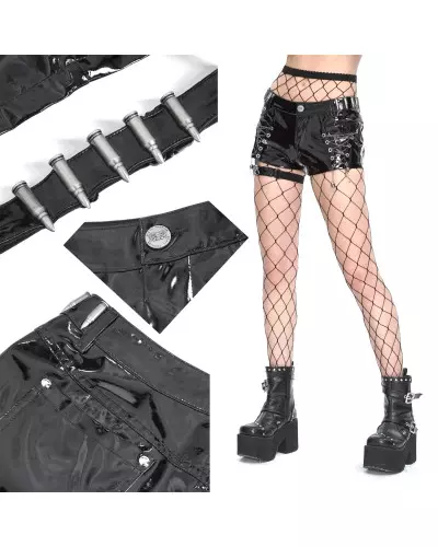 Shorts aus Kunstleder der Devil Fashion-Marke für 79,00 €