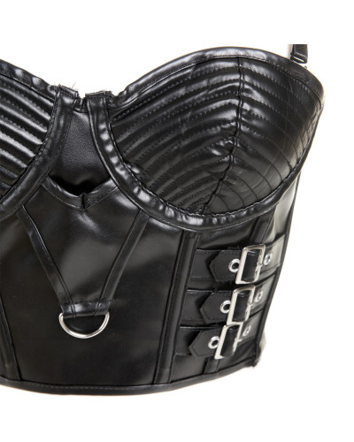 Gothic Top Made of Faux Leather