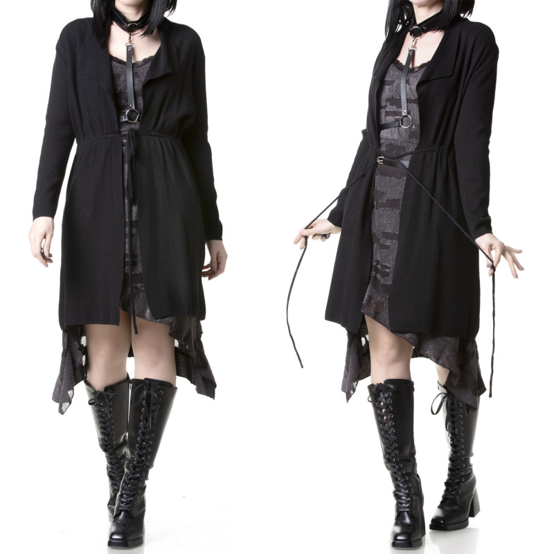 Schwarze Offene Jacke