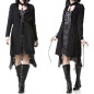 Schwarze Offene Jacke Schwarze Offene Jacke