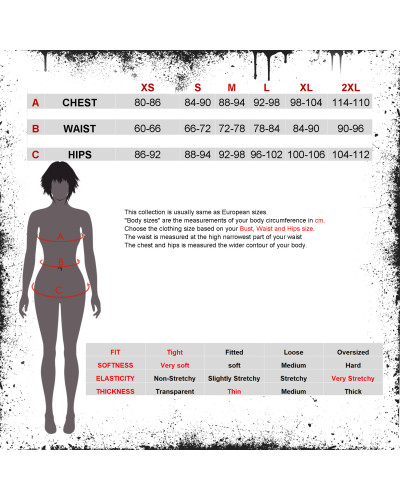 Asymmetrisches Gothic T-Shirt
