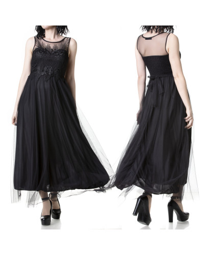 Vestido Gótico con Guipur