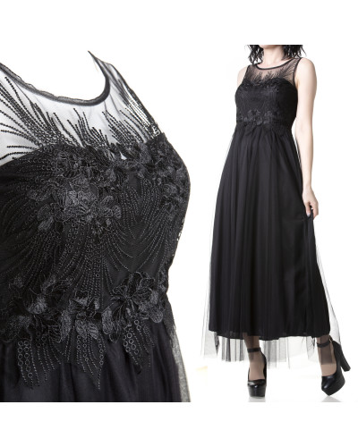 Vestido Gótico con Guipur