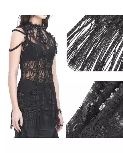 Transparent T-Shirt with Fringes from Devil Fashion Brand at €58.00