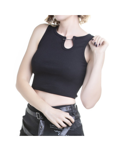 Camiseta Gótica con Imperdibles