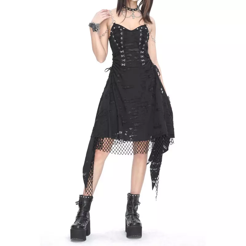 Kleid mit Netzstoff der Devil Fashion-Marke für 99,90 €