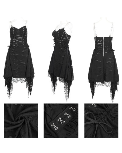 Vestido Gótico con Rejilla