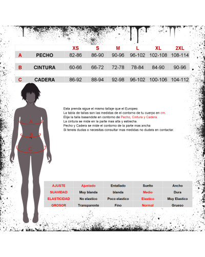 Vestido Gótico con Rejilla