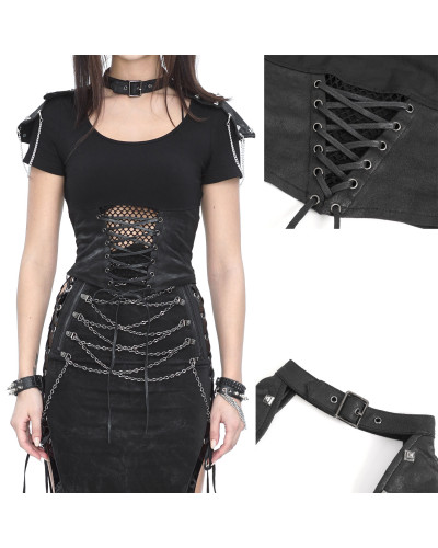 Kurzes Gothic T-Shirt