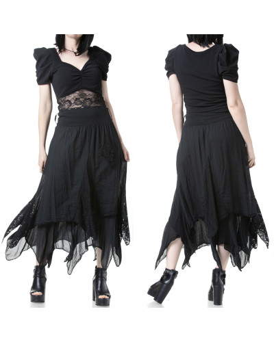 Jupe Noire avec Pointes