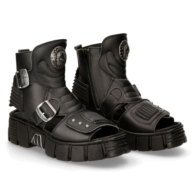 Zapatos New Rock Góticos Blancos
