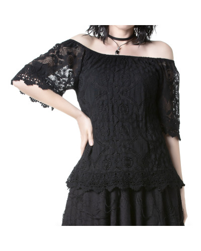 T-Shirt mit Spitze