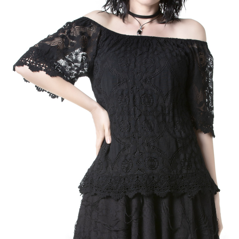 T-Shirt com Renda T-Shirt com Renda