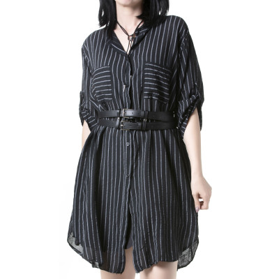 Chemise Casual Longue Tartan