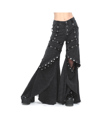 Pantalón Gótico con Rejilla