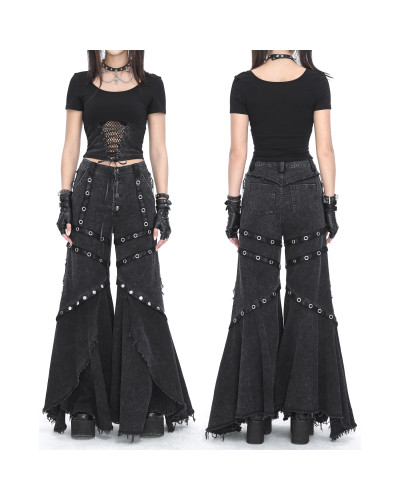 Pantalón Gótico con Rejilla