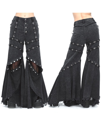 Gothic Pants with Mesh