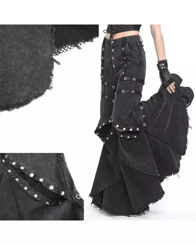 Flared Pants with Mesh from Devil Fashion Brand at €117.00