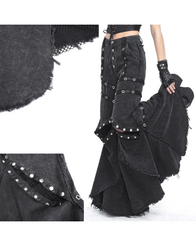 Pantalón Gótico con Rejilla