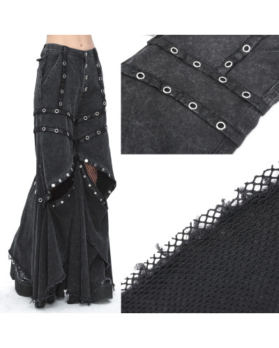 Pantalón Gótico con Rejilla