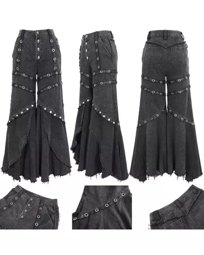 Flared Pants with Mesh from Devil Fashion Brand at €145.80