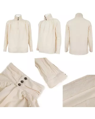 Beige Blouse for Men from Devil Fashion Brand at €61.50