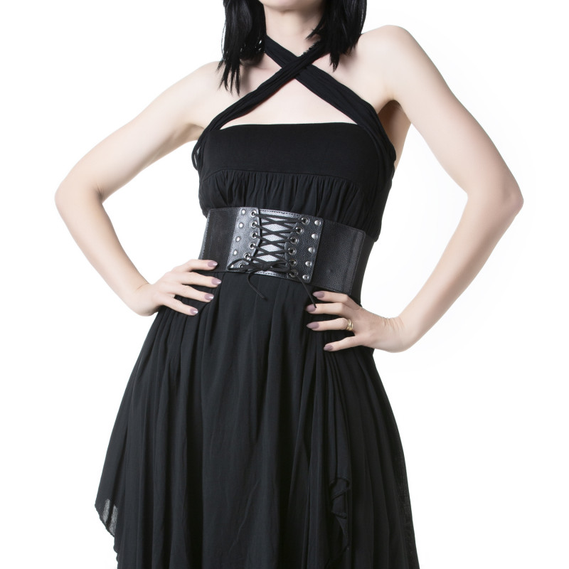 Wide Belt with Lacing