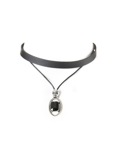 copy of COLLAR DOBLE CON CRISTAL ROJO