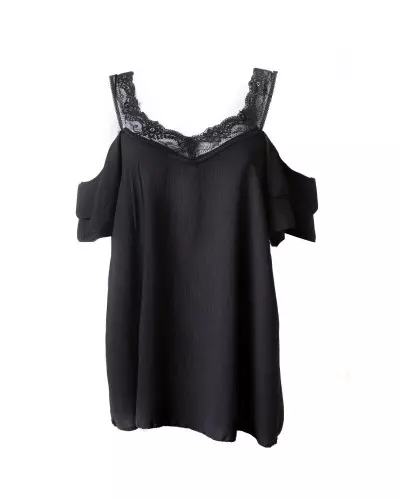 Wide T-Shirt with Lace from Style Brand at €12.00