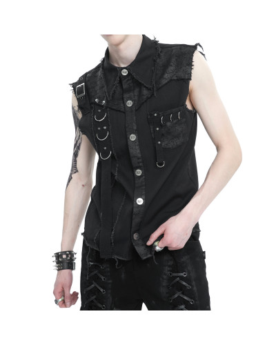 Camisa Gótica sin Mangas para Hombre