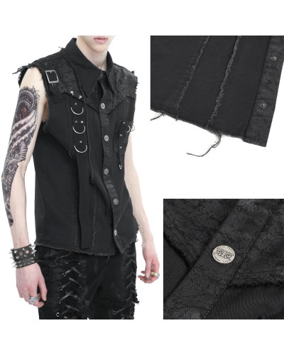 Camisa Gótica sin Mangas para Hombre