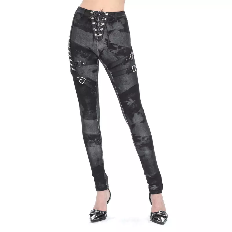 Legging Asymétrique Noir de la Marque Devil Fashion à 78,50 €