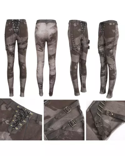 Braune Asymmetrische Leggings der Devil Fashion-Marke für 78,50 €