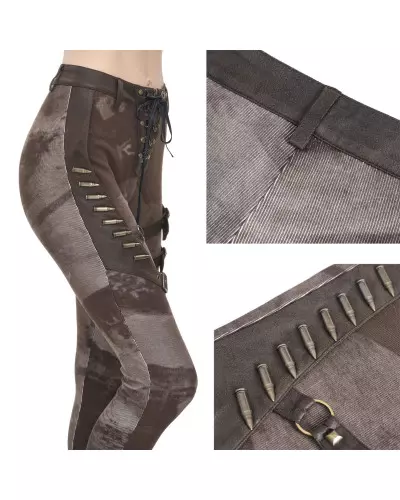 Brown Asymmetric Leggings from Devil Fashion Brand at €78.50